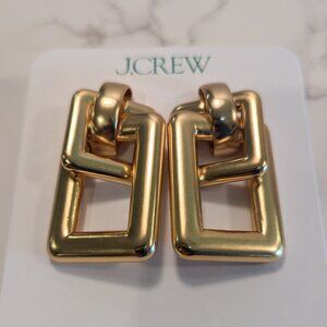 J.Crew Oversized Double-square Link Earrings